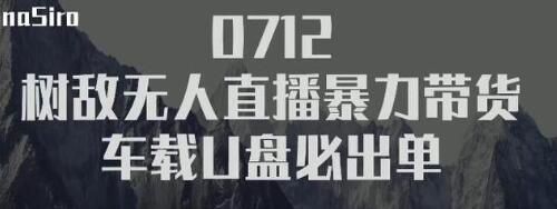 树敌‮习研‬社抖音无人直播暴力带货车载U盘必出单，单号单日产出300纯利润-文强博客