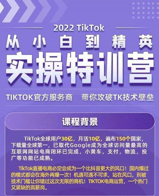 Seven漆·2022Tiktok从小白到精英实操特训营，带你掌握Tiktok账号运营-文强博客