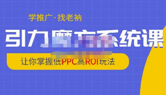 老衲·引力魔方系统课，让你掌握低PPC高ROI玩法，价值299元-文强博客