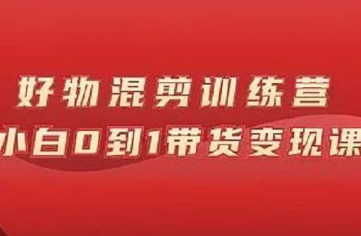 万三好物混剪训练营：小白0到1带货变现课-文强博客