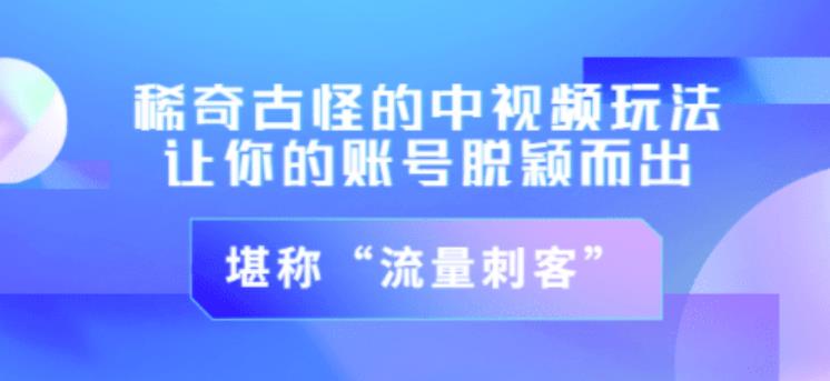 不讲李·稀奇古怪的冷门中视频冷门玩法，让你的账号脱颖而出，成为流量刺客！（图文+视频）-文强博客