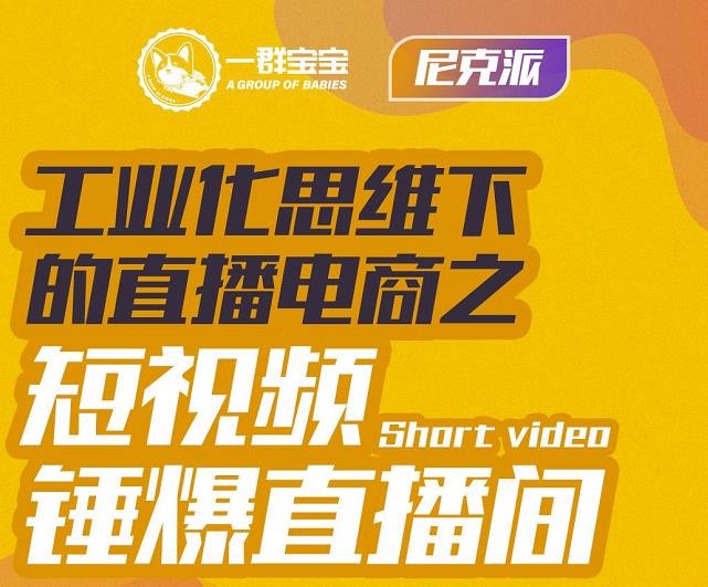 尼克派·工业化思维下的直播电商之短视频锤爆直播间，听话照做执行爆单-文强博客