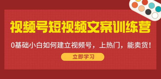 视频号短视频文案训练营：0基础小白如何建立视频号，上热门，能卖货！-文强博客