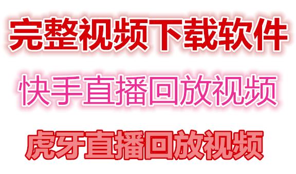 快手直播回放视频/虎牙直播回放视频完整下载(电脑软件+视频教程)-文强博客