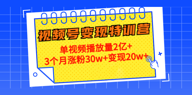 21天视频号变现特训营：单视频播放量2亿+3个月涨粉30w+变现20w+（第14期）-文强博客