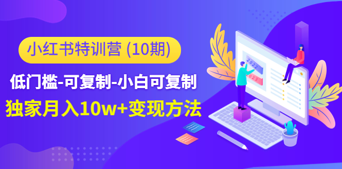 小红书特训营（第10期）低门槛-可复制-小白可复制-独家月入10w+变现方法-文强博客