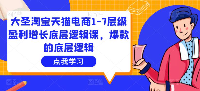 大圣淘宝天猫电商1-7层级盈利增长底层逻辑课，爆款的底层逻辑-文强博客