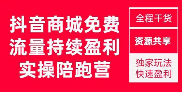 抖音商城搜索持续盈利陪跑成长营，抖音商城搜索从0-1、从1到10的全面解决方案-文强博客