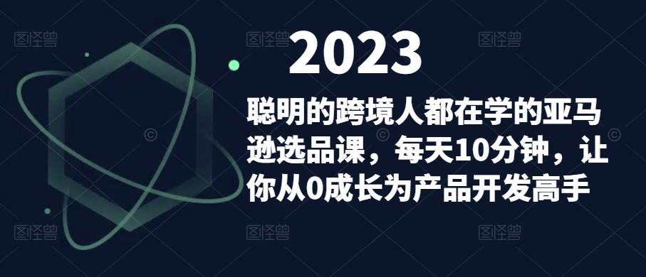 聪明的跨境人都在学的亚马逊选品课，每天10分钟，让你从0成长为产品开发高手-文强博客