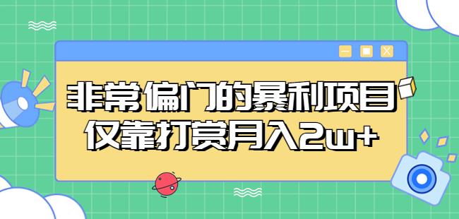 非常偏门的暴利项目，仅靠打赏月入2w+-文强博客