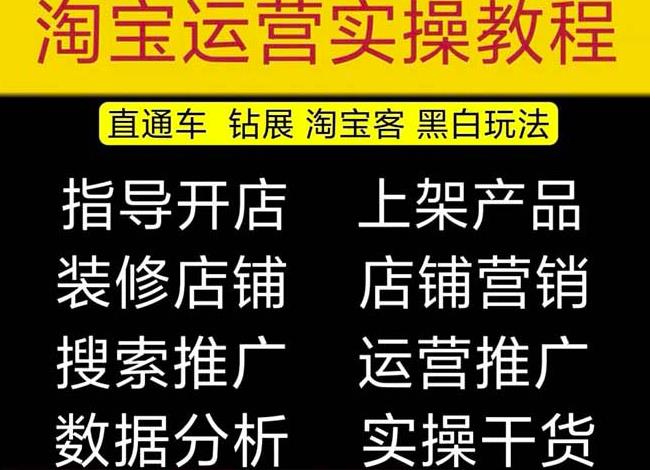 2023淘宝开店教程0基础到高级全套视频网店电商运营培训教学课程-文强博客