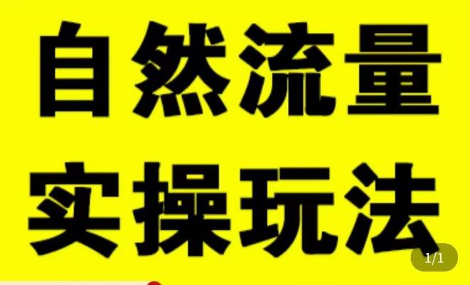 拼多多自然流量天花板，拼多多自然流的实操玩法，自然流量是怎么来的，如何开车带来自然流等知识-文强博客