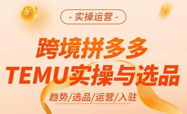 跨境拼多多TEMU实操与选品，​掌握平台运营方法技巧，选品避坑12条标准，爆款的底层思路等-文强博客