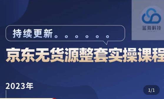 蓝七·2023京东店群整套实操视频教程，京东无货源整套操作流程大总结，减少信息差，有效做店发展-文强博客