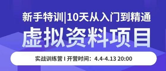 虚拟资料项目新手特训，10天从入门到精通，保姆级实操教学-文强博客