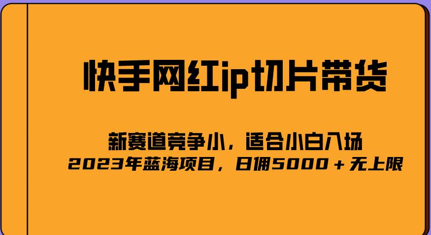 2023爆火的快手网红IP切片，号称日佣5000＋的蓝海项目，二驴的独家授权-文强博客