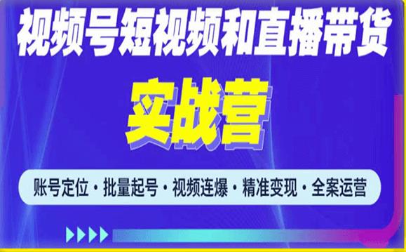 2023最新微信视频号引流和变现全套运营实战课程，小白也能玩转视频号短视频和直播运营-文强博客