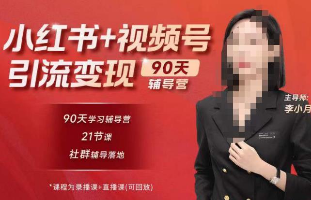 李小月小红书90天辅营导‬第七期，熟悉新媒体平台|从零到一做爆款内容|商业变现-文强博客