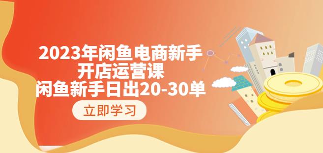 2023年闲鱼电商新手开店运营课：闲鱼新手日出20-30单（18节-实战干货）-文强博客