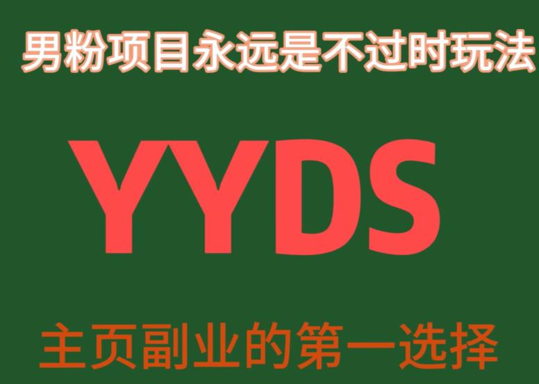 YYDS男粉项目永远是不过时玩法，主业副业的第一选择【揭秘】-文强博客