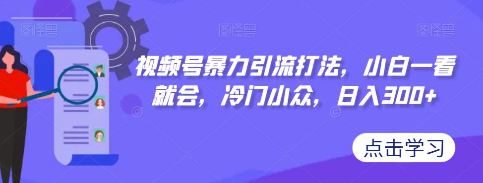 视频号暴力引流打法，小白一看就会，冷门小众，日入300+【揭秘】-文强博客