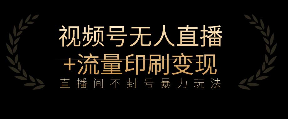 全网首发视频号不封号无人直播暴利玩法+流量印刷机变现，日入1000+【揭秘】-文强博客