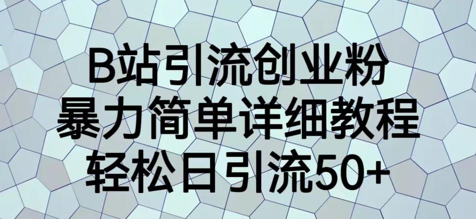 B站引流创业粉，暴力简单详细教程，轻松日引流50+【揭秘】-文强博客