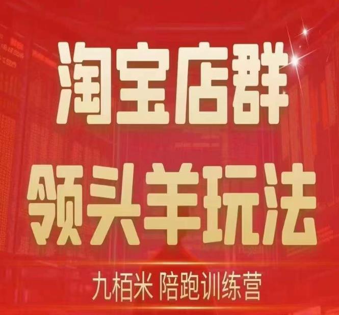 九栢米-淘宝店群领头羊玩法，教你整个淘宝店群领头羊玩法以及精细化/终极蓝海/尾销等内容-文强博客