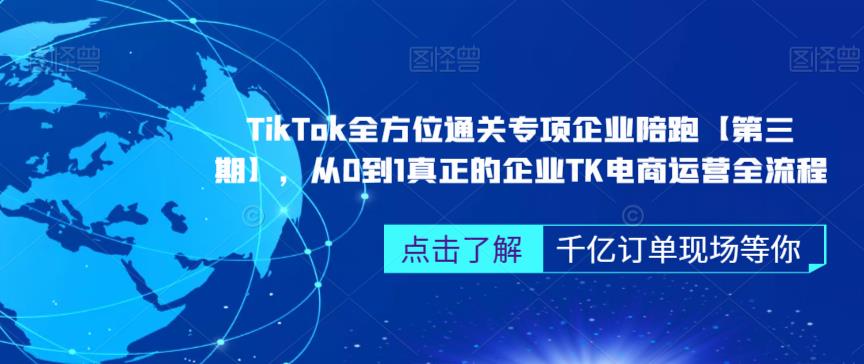 ‎TikTok全方位通关专项企业陪跑【第三期】，从0到1真正的企业TK电商运营全流程-文强博客