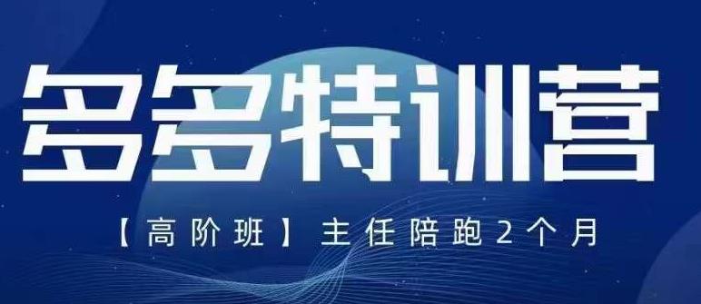 纪主任·5月最新多多特训营高阶班，玩法落地实操，多多全掌握-文强博客