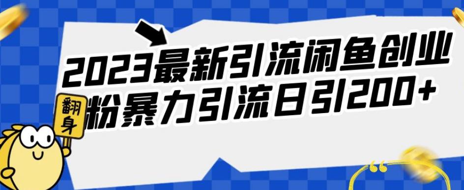 2023最新引流闲鱼创业粉暴力引流日引200+【揭秘】-文强博客