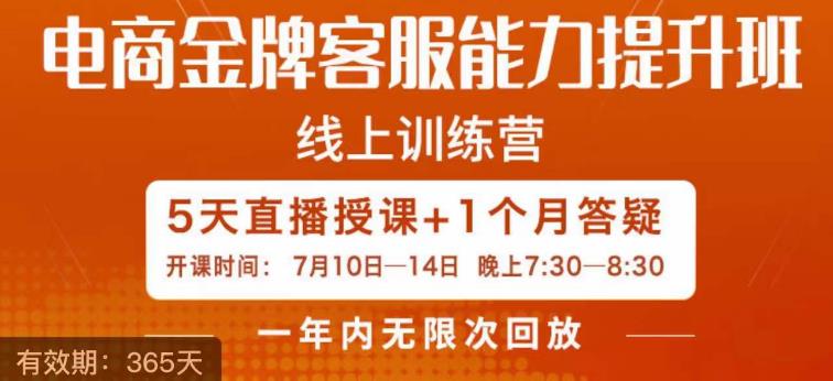 电商金牌客服能力提升班，提升客服能力是你店铺业绩的关键要素-文强博客