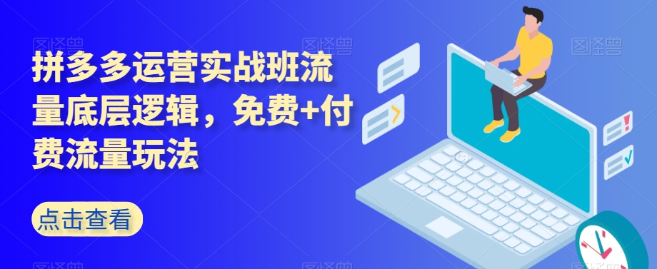 拼多多运营实战班流量底层逻辑，免费+付费流量玩法-文强博客