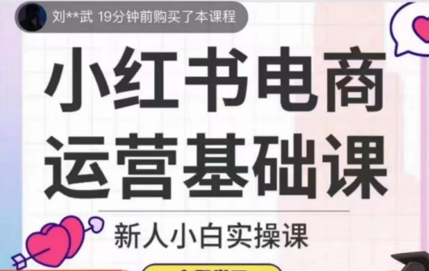 小红书电商运营基础课，新人小白实操课-文强博客