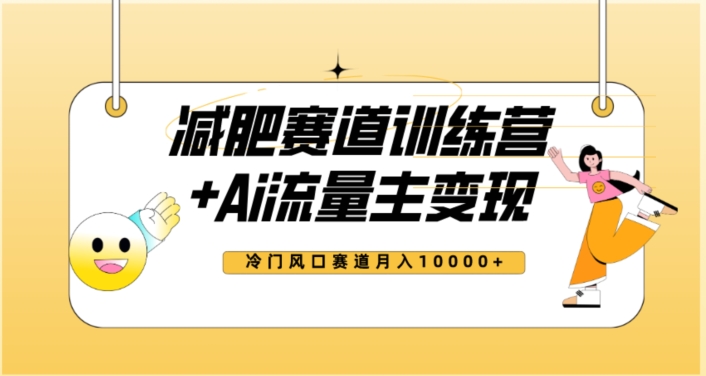 全新减肥赛道AI流量主+训练营变现玩法教程，蓝海冷门赛道小白轻松上手，月入10000+-文强博客