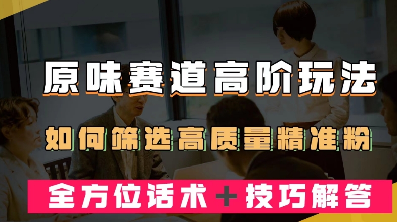 短视频原味赛道高阶玩法，如何筛选高质量精准粉？全方位话术＋技巧解答【揭秘】-文强博客