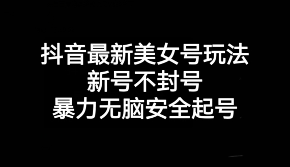 抖音最新美女号玩法，新号不封号，暴力无脑安全起号【揭秘】-文强博客