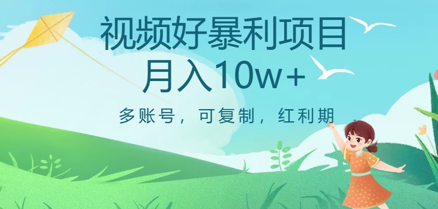 视频号暴利项目，多账号，可复制，红利期，月入10w+【揭秘】-文强博客