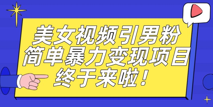 价值3980的男粉暴力引流变现项目，一部手机简单操作，新手小白轻松上手，每日收益500+【揭秘】-文强博客