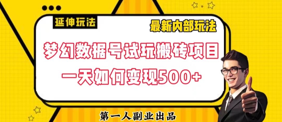 数据号回归玩法游戏试玩搬砖项目再创日入500+【揭秘】-文强博客