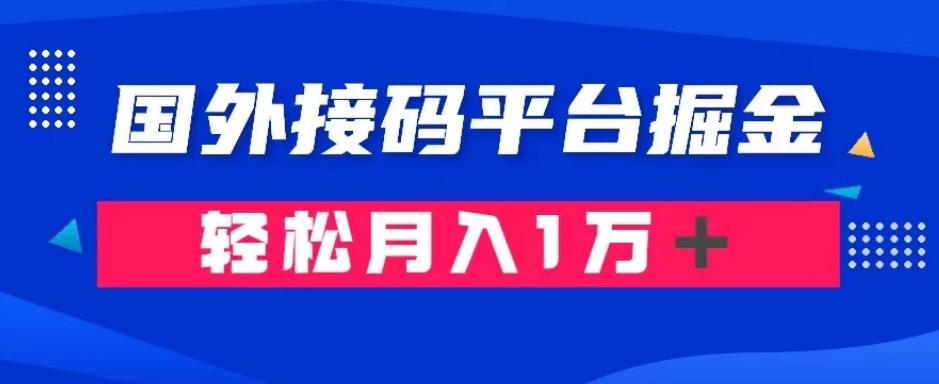 通过国外接码平台掘金：成本1.3，利润10＋，轻松月入1万＋【揭秘】-文强博客