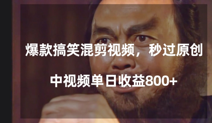 爆款搞笑混剪视频，百分百过原创，单日中视频播放收益800+【揭秘】-文强博客