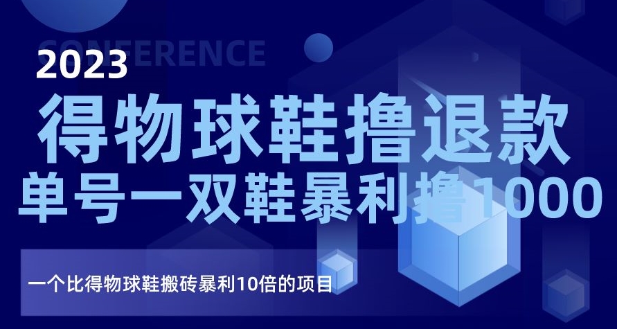 2023得物球鞋撸退款，单号一双鞋暴利撸1000，一个比得物球鞋搬砖暴利10倍的项目【揭秘】-文强博客