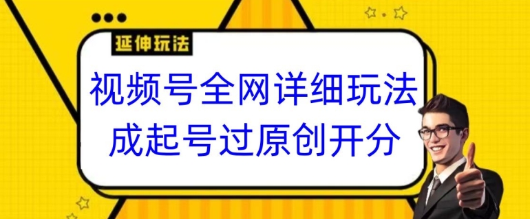 视频号全网最详细玩法，起号过原创开分成，单号日入300+【揭秘】-文强博客