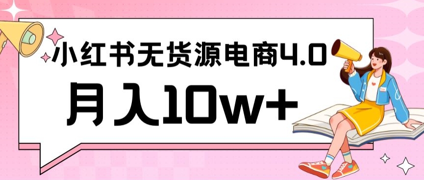 小红书新电商实战，无货源实操从0到1月入10w+联合抖音放大收益【揭秘】-文强博客