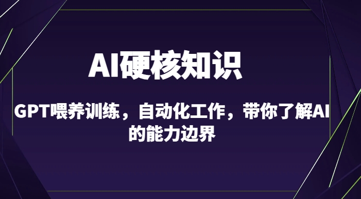 AI硬核知识-GPT喂养训练，自动化工作，带你了解AI的能力边界（10节课）-文强博客