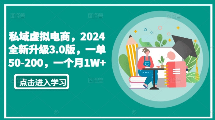 私域虚拟电商，2024全新升级3.0版，一单50-200，一个月1W+【揭秘】-文强博客