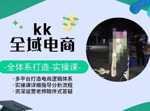 KK全域电商，全体系打造实操课，多平台打造电商逻辑体系-文强博客