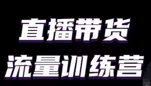 直播带货流量训练营，小白主播必学直播课-文强博客