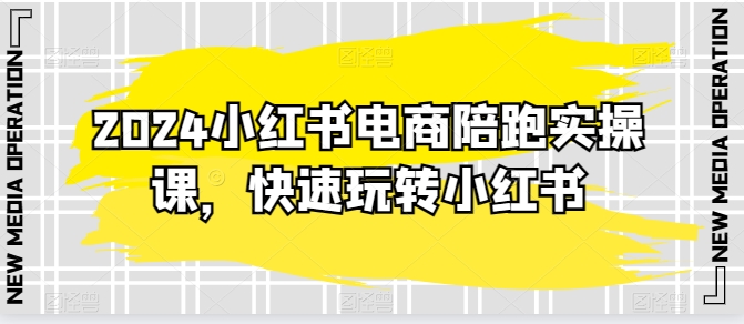 2024小红书电商陪跑实操课，快速玩转小红书，超过20节精细化课程-文强博客